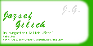 jozsef gilich business card